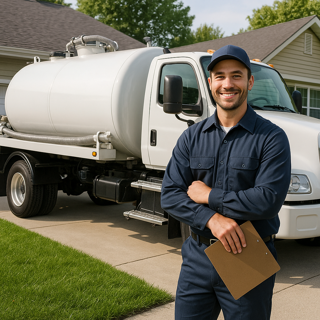 Professional septic service technician ready to help in Cape Coral